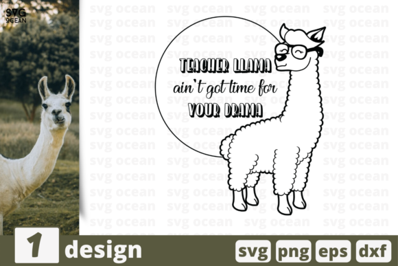 Teacher Lama Quote Embroidery Design Review